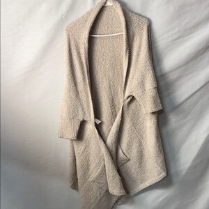 525 America Bouclé Open-Front Cardigan - Beige Cream